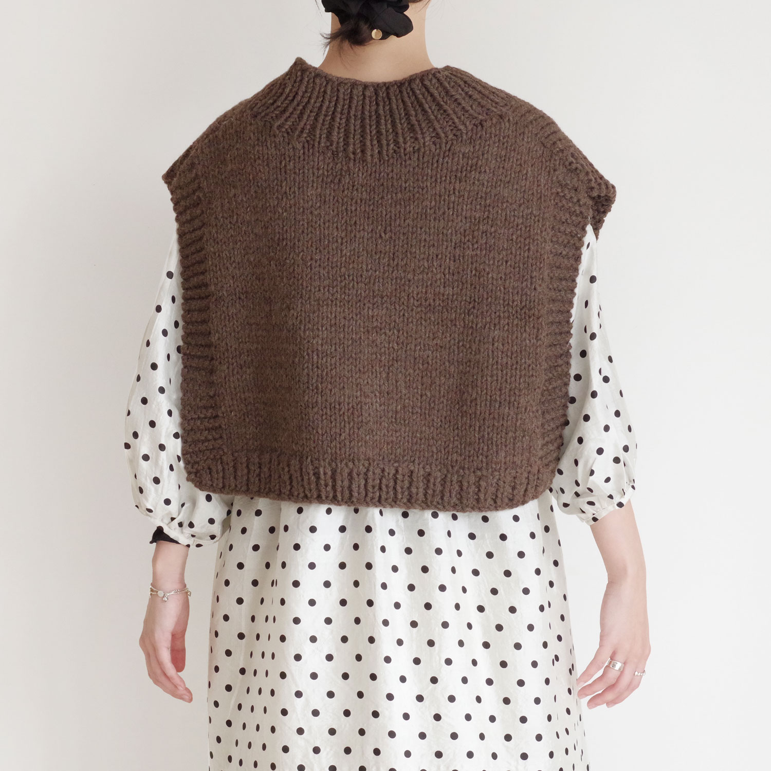 ound��BUNON ������ɡߥ֥Υ� : Handknit ����ܥ���(Brown)