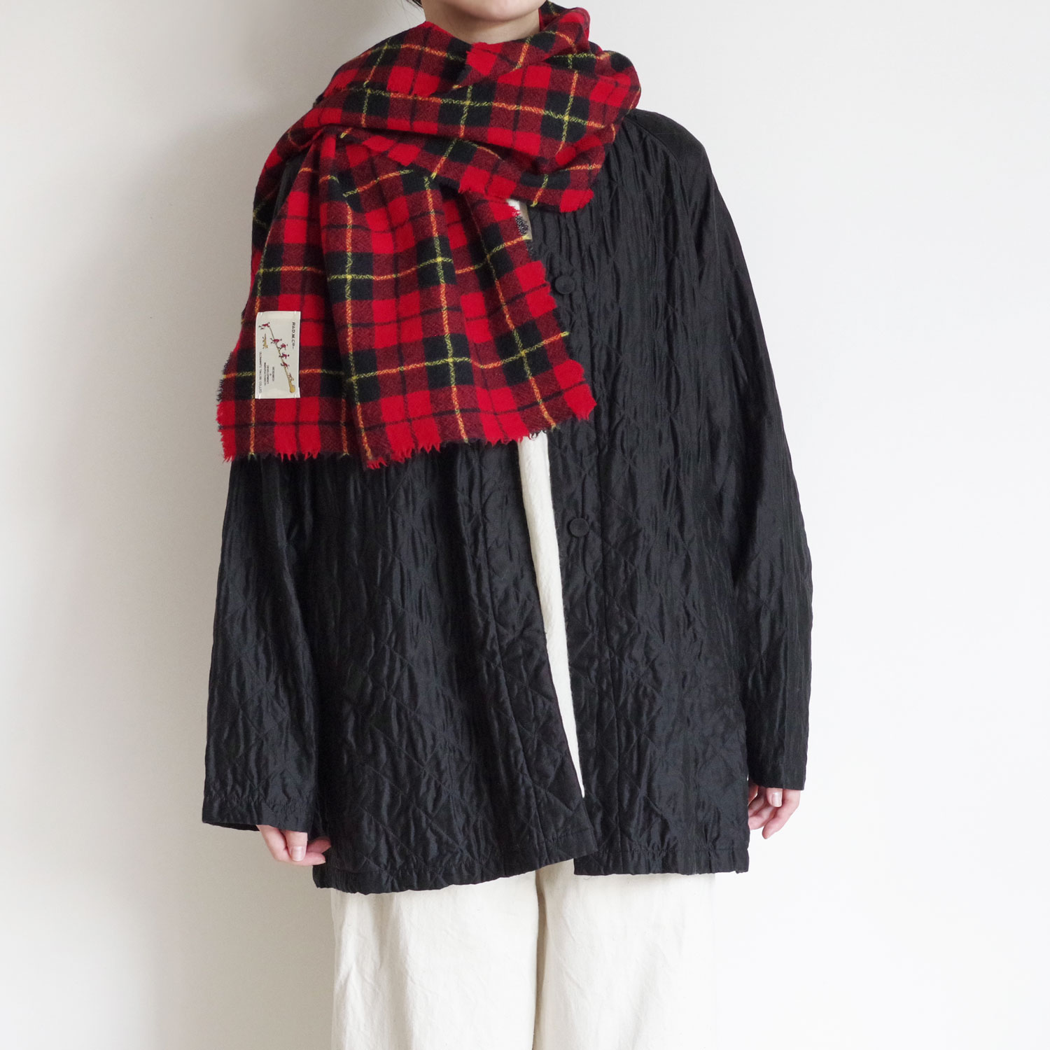 R&D.M.Co- ɥޥ󥺥ơ顼 : WOOL TARTAN CHECK MUFFLER 륿åޥե顼