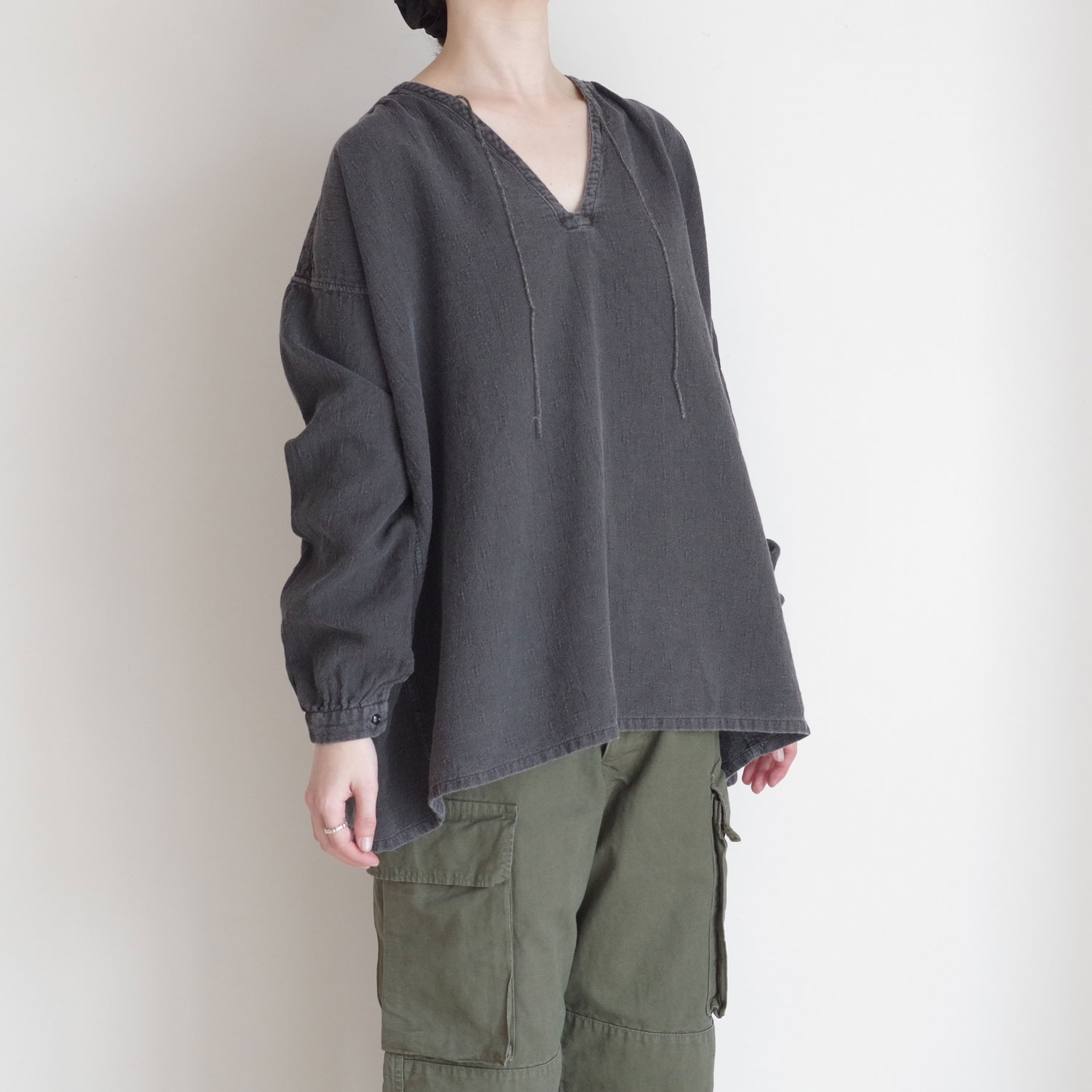 outil ���ƥ��� : CHEMISIER ORIEUX (CHARCOAL) ����å��֥饦��