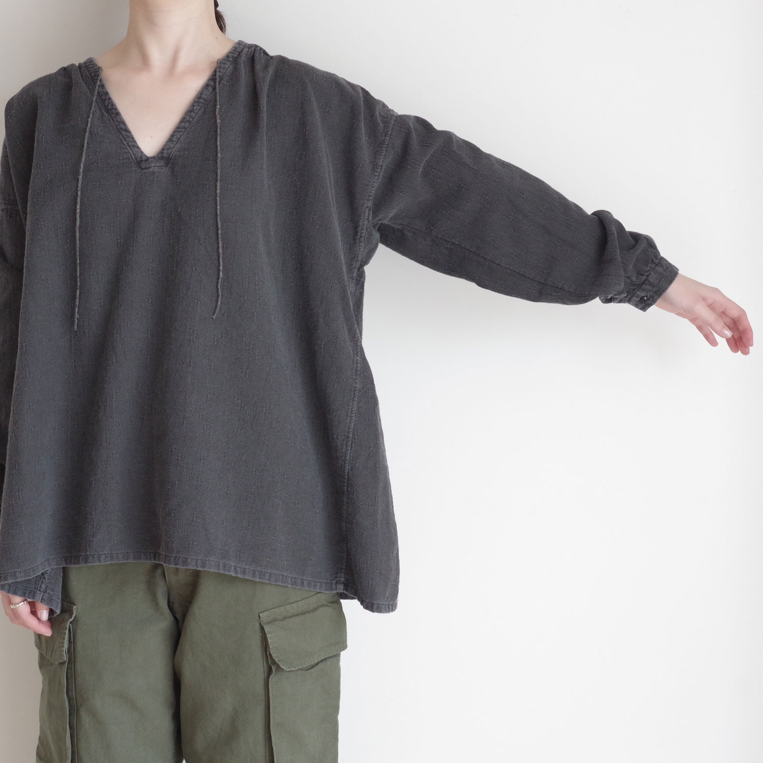 outil ���ƥ��� : CHEMISIER ORIEUX (CHARCOAL) ����å��֥饦��