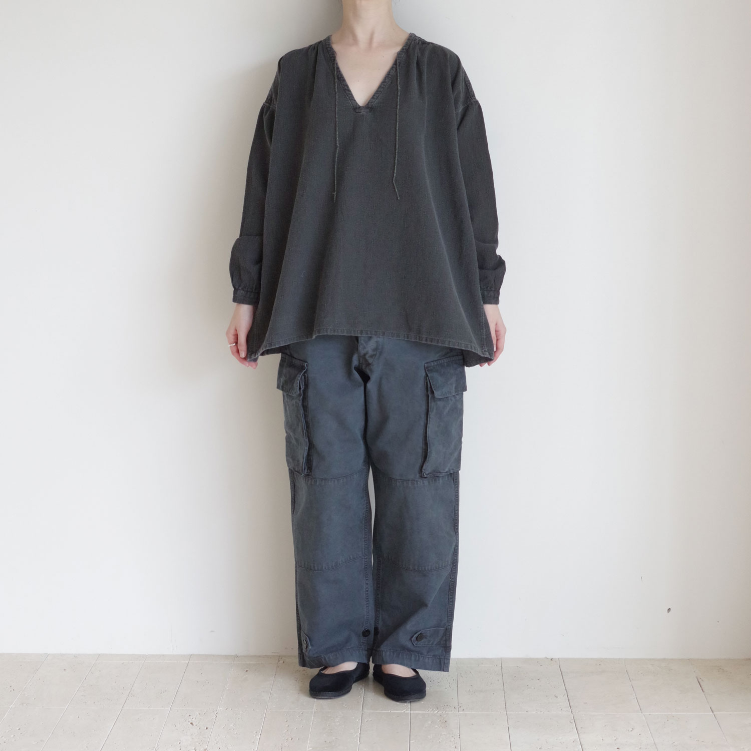 outil ���ƥ��� : CHEMISIER ORIEUX (CHARCOAL) ����å��֥饦��