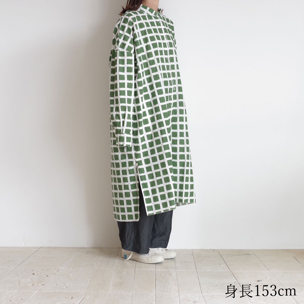 H+ HANNOH WESSEL åץ她Ρ : Delia DRESS ץȥԡ(GREEN)