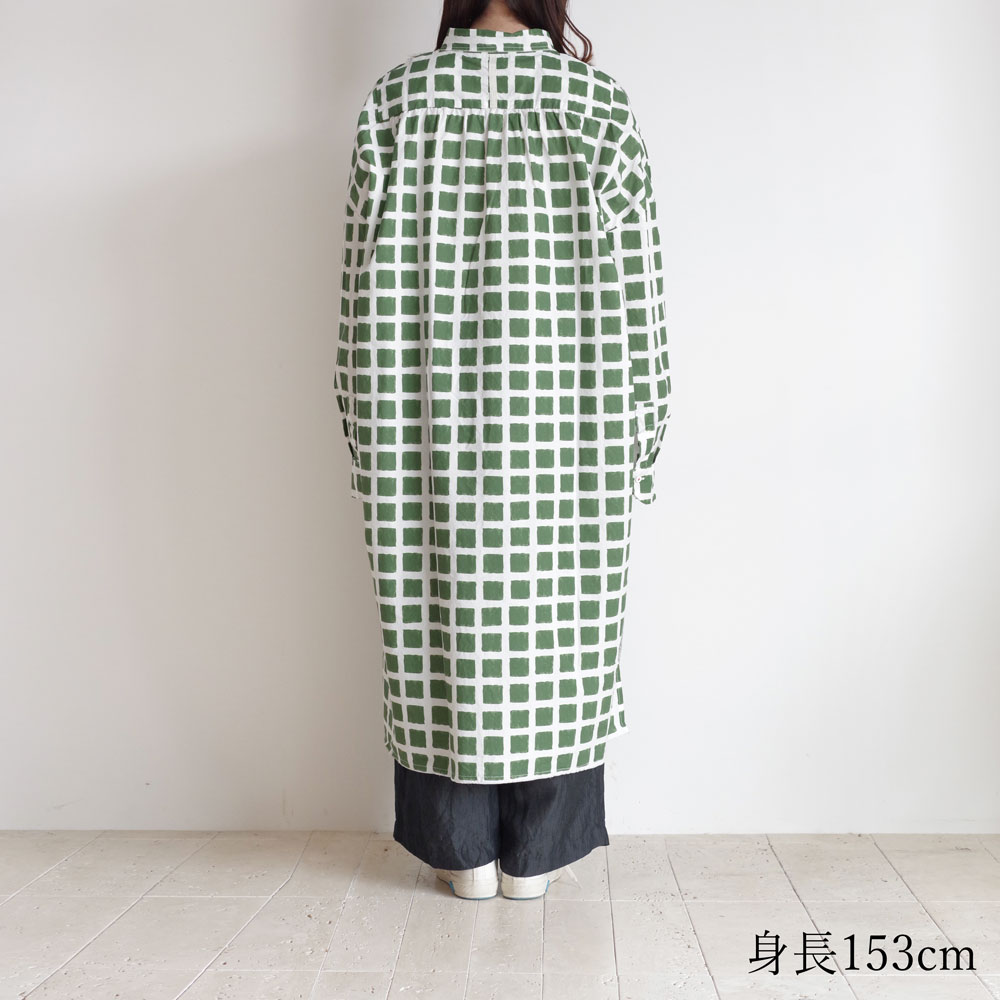 H+ HANNOH WESSEL åץ她Ρ : Delia DRESS ץȥԡ(GREEN)