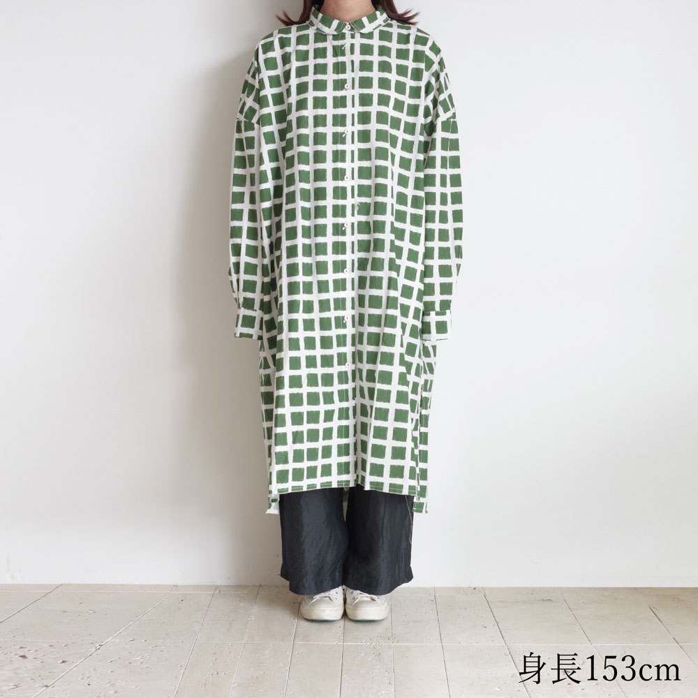 H+ HANNOH WESSEL åץ她Ρ : Delia DRESS ץȥԡ(GREEN)