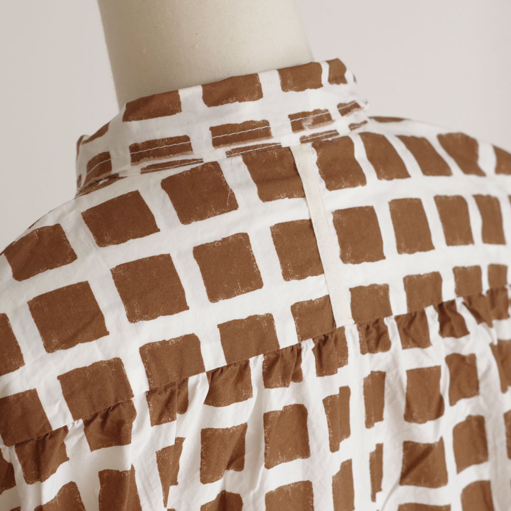 H+ HANNOH WESSEL ���å���ץ�她���Ρ��������� : Delia DRESS �ץ��ȥ��ԡ���(BROWN)