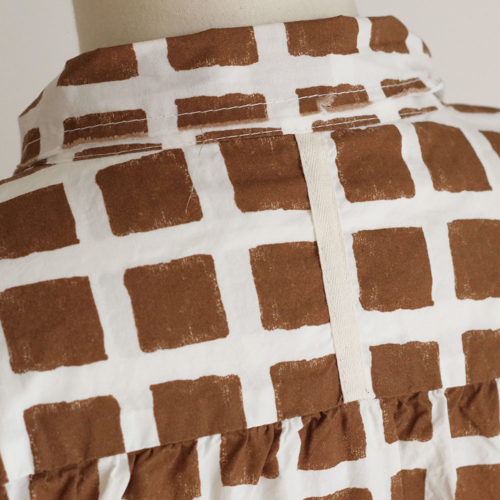 H+ HANNOH WESSEL ���å���ץ�她���Ρ��������� : Delia DRESS �ץ��ȥ��ԡ���(BROWN)