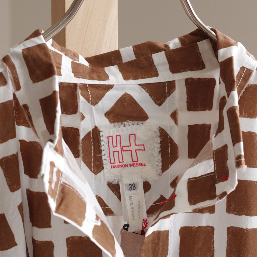 H+ HANNOH WESSEL ���å���ץ�她���Ρ��������� : Delia DRESS �ץ��ȥ��ԡ���(BROWN)