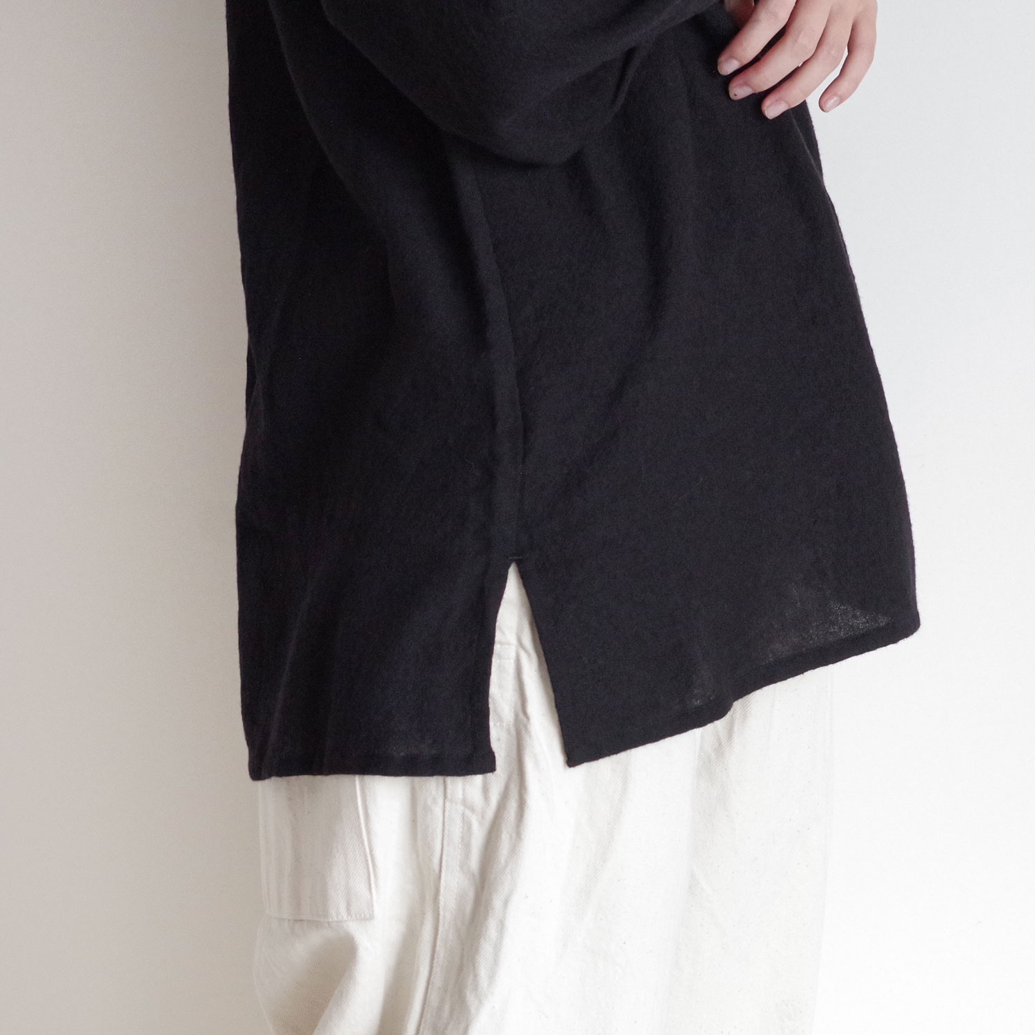 maison de soil ᥾ɥ : BOAT-NECK BACK PINTUCK SHIRT ܡȥͥå