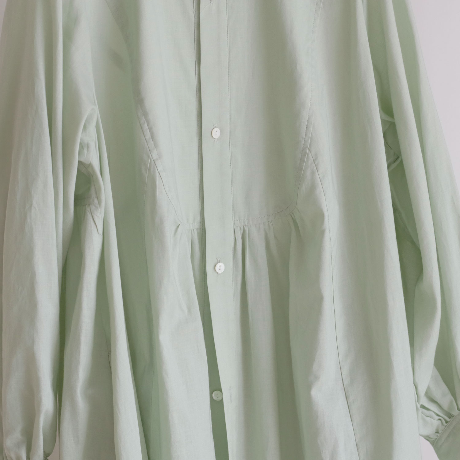 the last flower of the afternoon : �ż�η��� robe shirt dress (lightgreen) ���ԡ���
