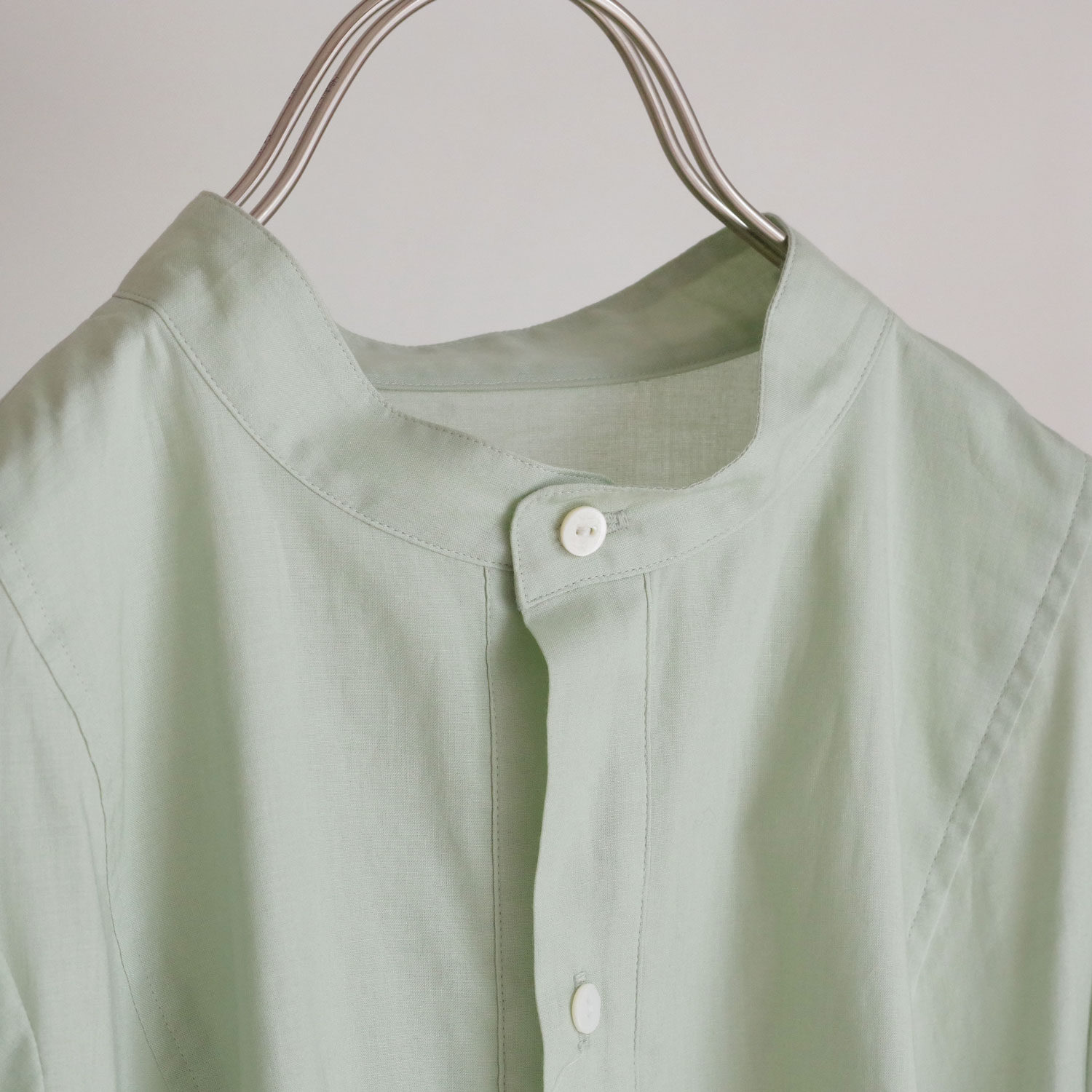 the last flower of the afternoon : �ż�η��� robe shirt dress (lightgreen) ���ԡ���