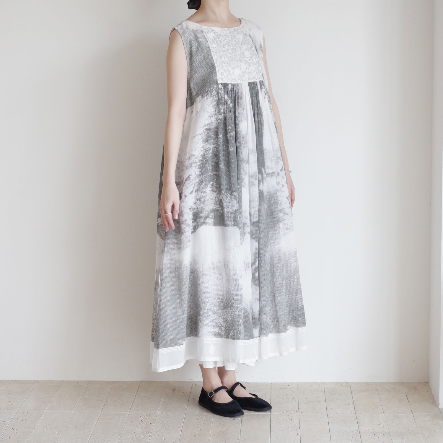 AODRESS �����ɥ쥹 : NIWA yoke dress �Ρ����꡼�֥ץ��ȥ��ԡ���