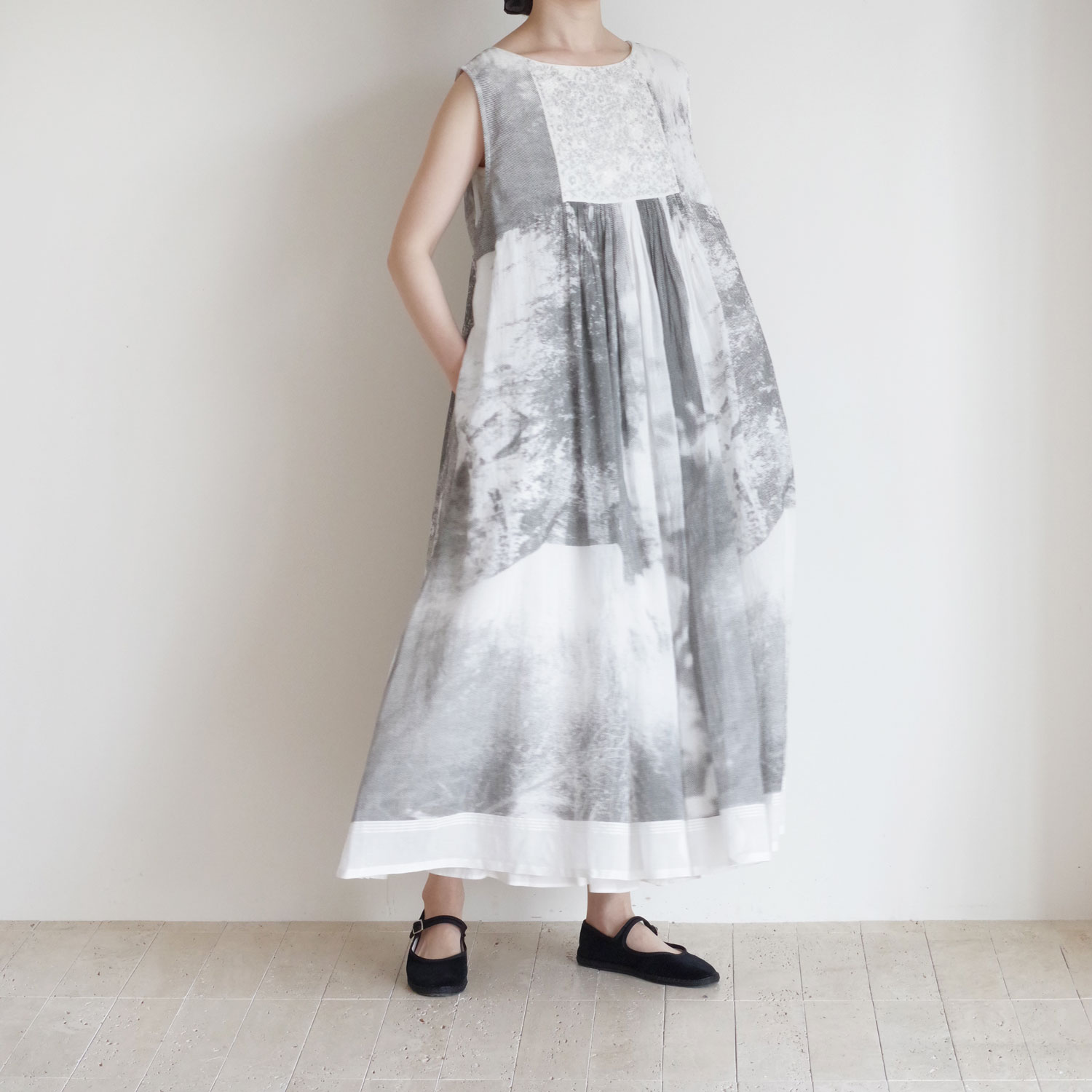 AODRESS �����ɥ쥹 : NIWA yoke dress �Ρ����꡼�֥ץ��ȥ��ԡ���