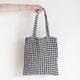 R&D.M.Co- ������ɥޥ󥺥ơ��顼 : LINEN GINGHAM CHECK TOTE BAG ���󥬥�ȡ���