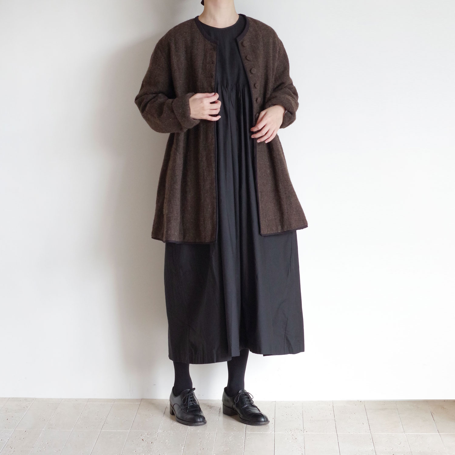 maison de soil �᥾��ɥ����� : CREW-NECK P/O SHIRT DRESS ���롼�ͥå��ɥ쥹