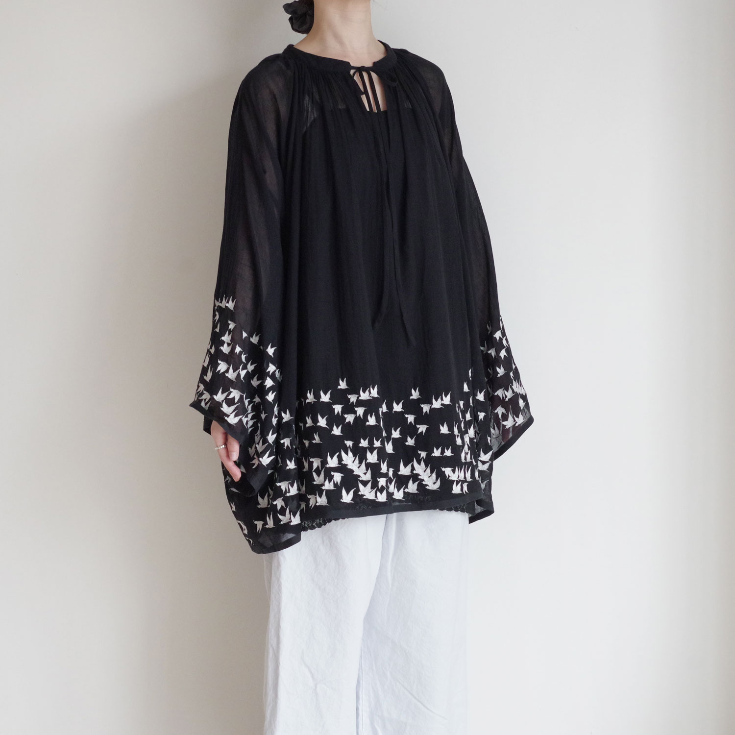 AODRESS �����ɥ쥹 : way back home tunic (black) ����֥������꡼���㥶������˥å�