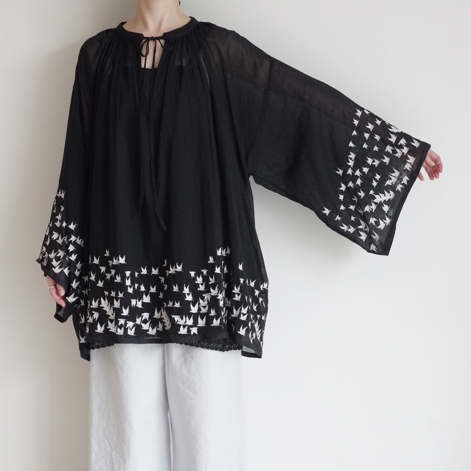 AODRESS �����ɥ쥹 : way back home tunic (black) ����֥������꡼���㥶������˥å�