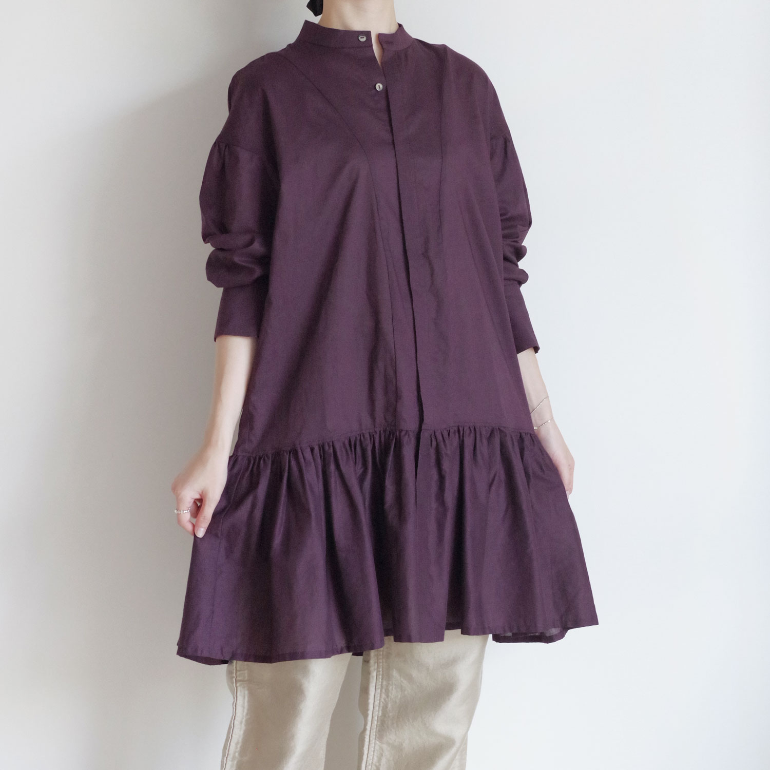 the last flower of the afternoon : żη Gathered peplum blouse ֥饦