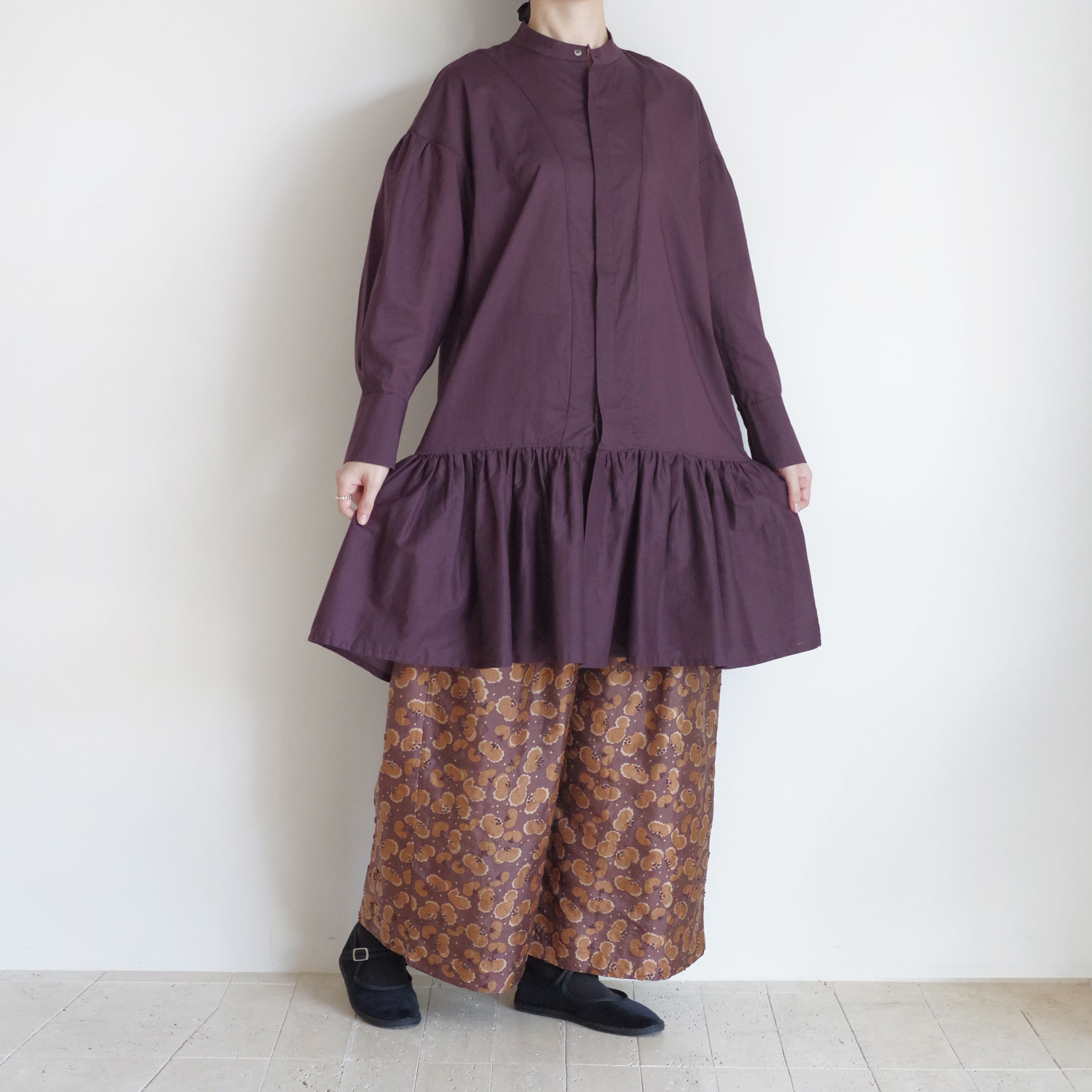 the last flower of the afternoon : żη Gathered peplum blouse ֥饦
