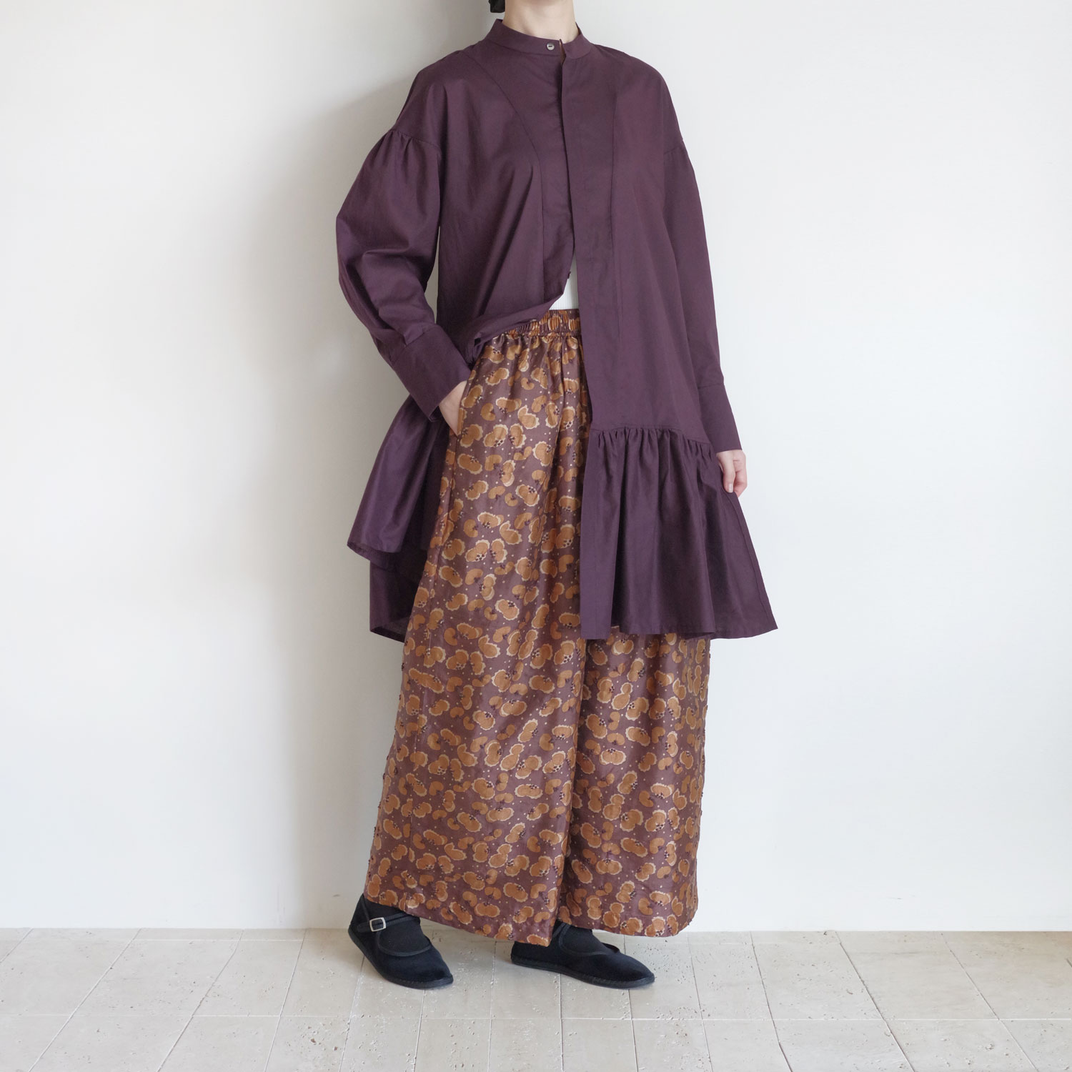the last flower of the afternoon : żη Gathered peplum blouse ֥饦