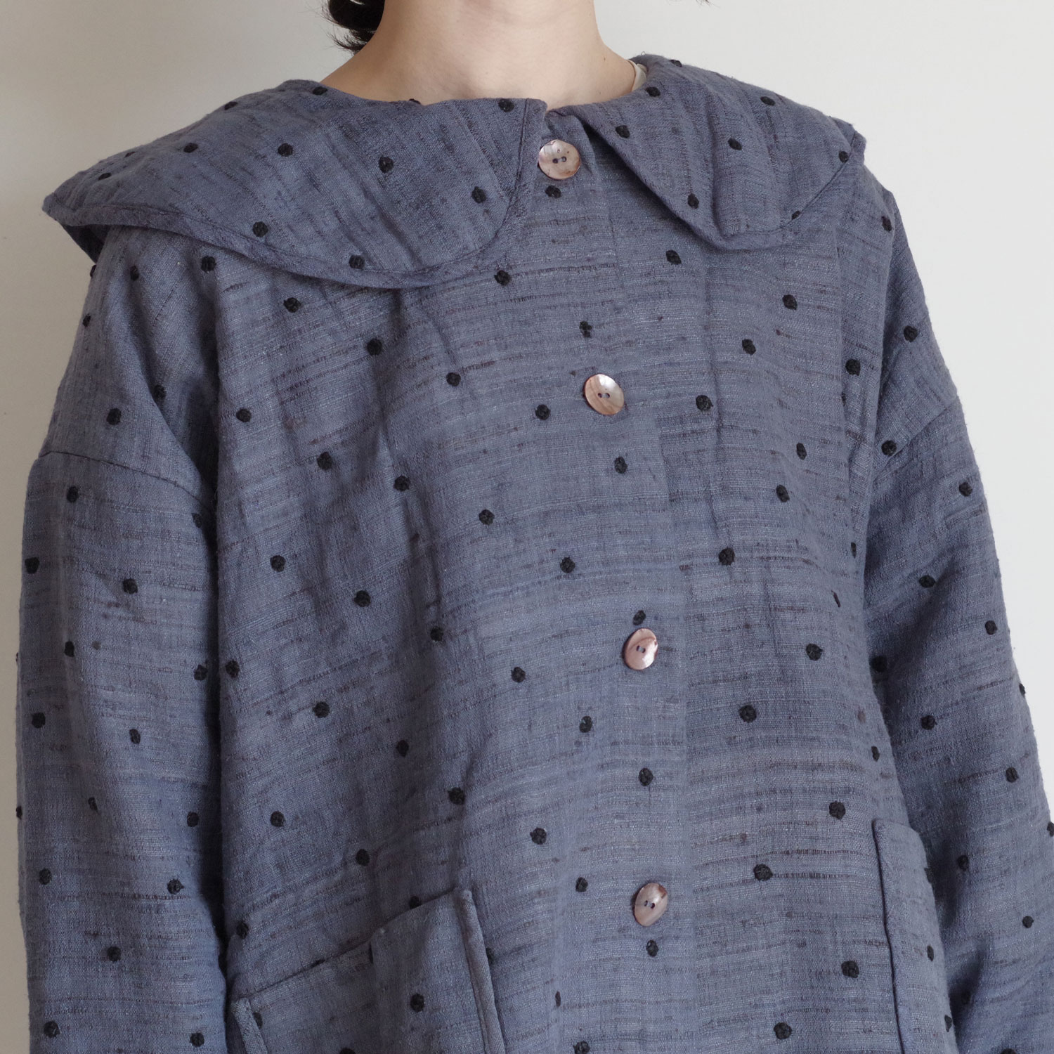 BUNON �֥Υ� : Round Collar Blouson �饦��ɥ��顼�֥륾��