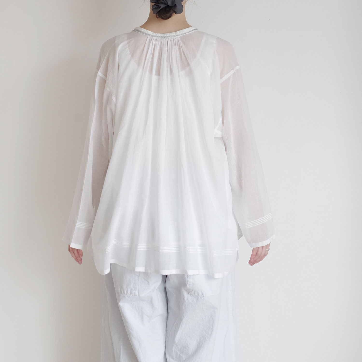 AODRESS �����ɥ쥹 : ari jelly neck dori blouse �������˿����㥶���֥饦��