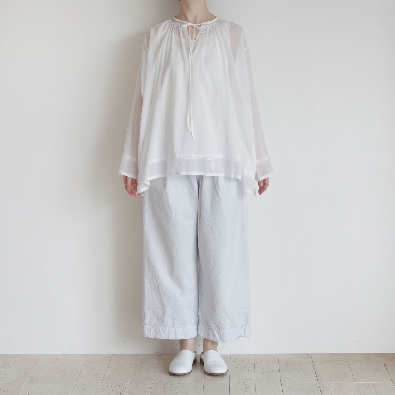 AODRESS �����ɥ쥹 : ari jelly neck dori blouse �������˿����㥶���֥饦��