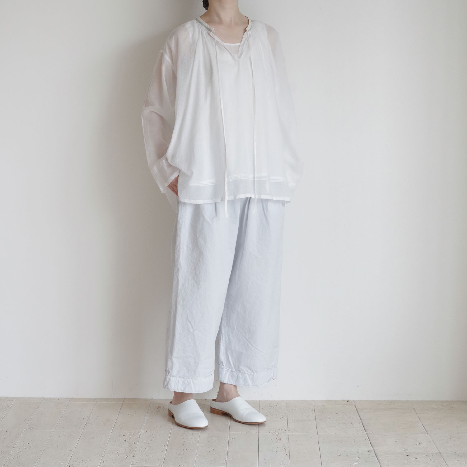 AODRESS �����ɥ쥹 : ari jelly neck dori blouse �������˿����㥶���֥饦��