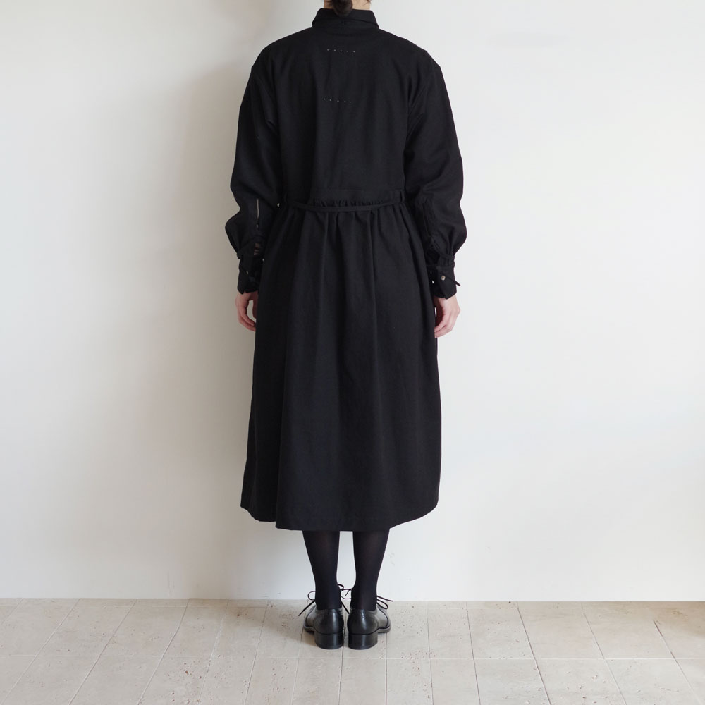 the last flower of the afternoon : ���դʤ� gathered shirt dress