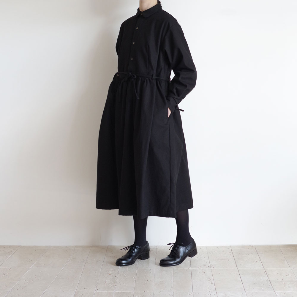 the last flower of the afternoon : ���դʤ� gathered shirt dress
