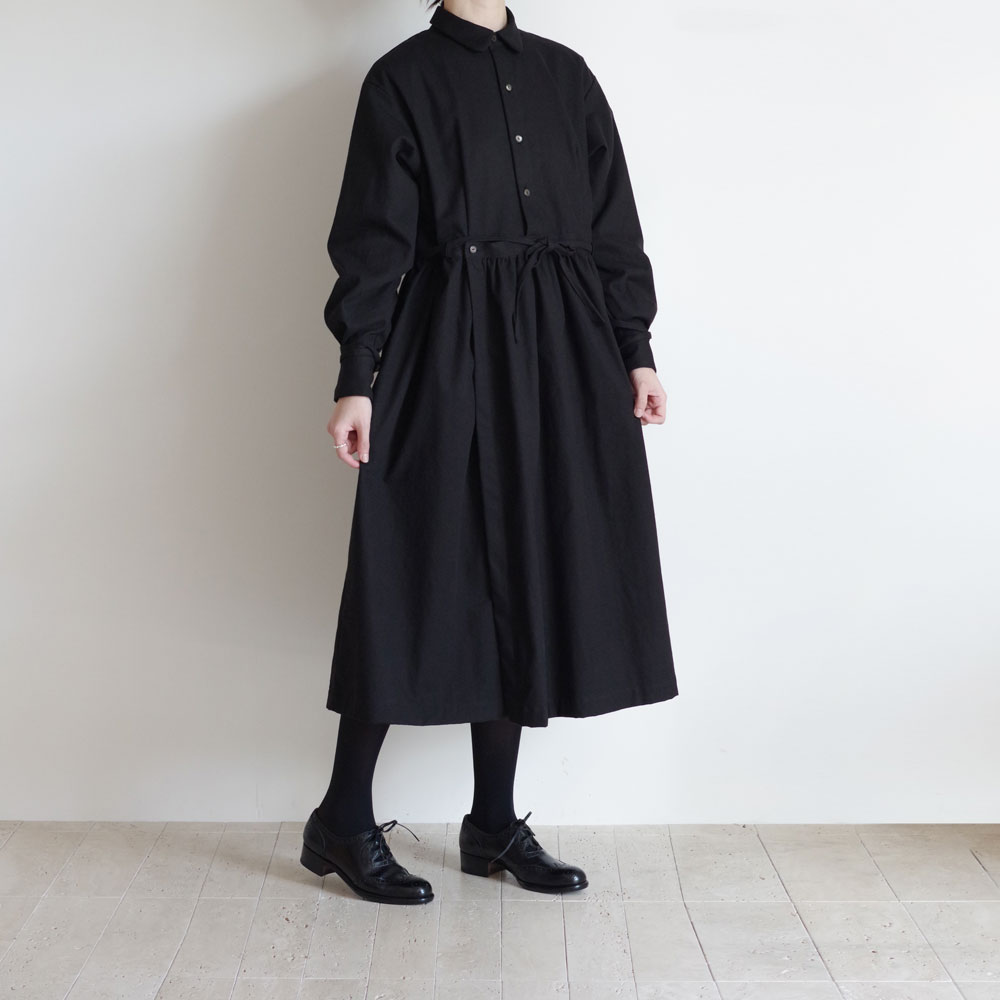 the last flower of the afternoon : ���դʤ� gathered shirt dress