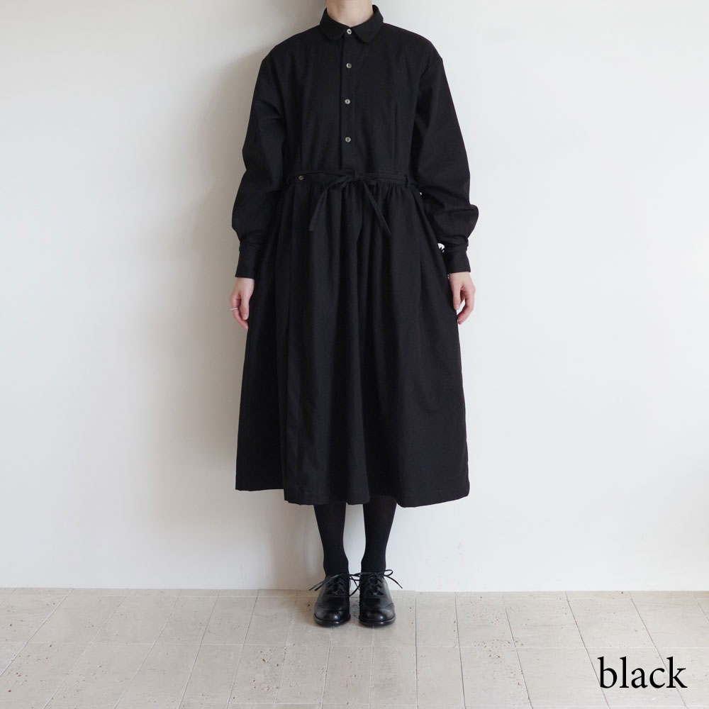 the last flower of the afternoon : ���դʤ� gathered shirt dress