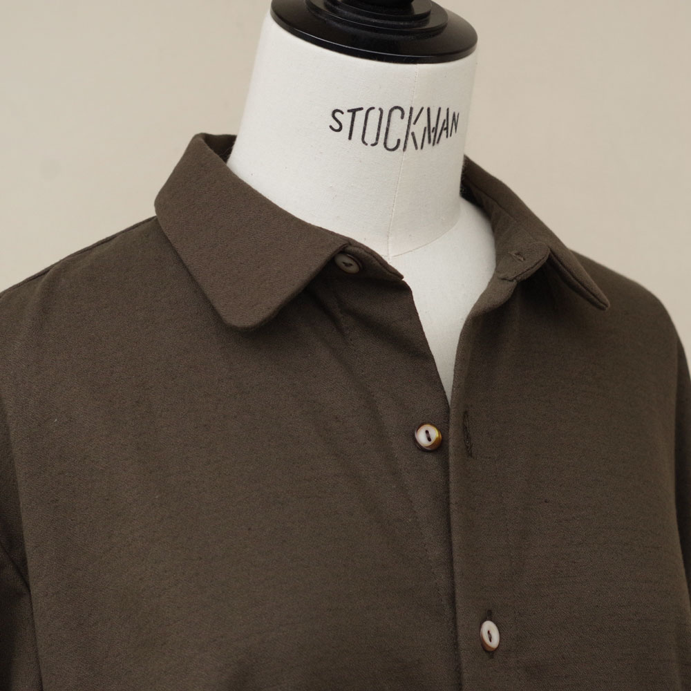 the last flower of the afternoon : ���դʤ� gathered shirt dress