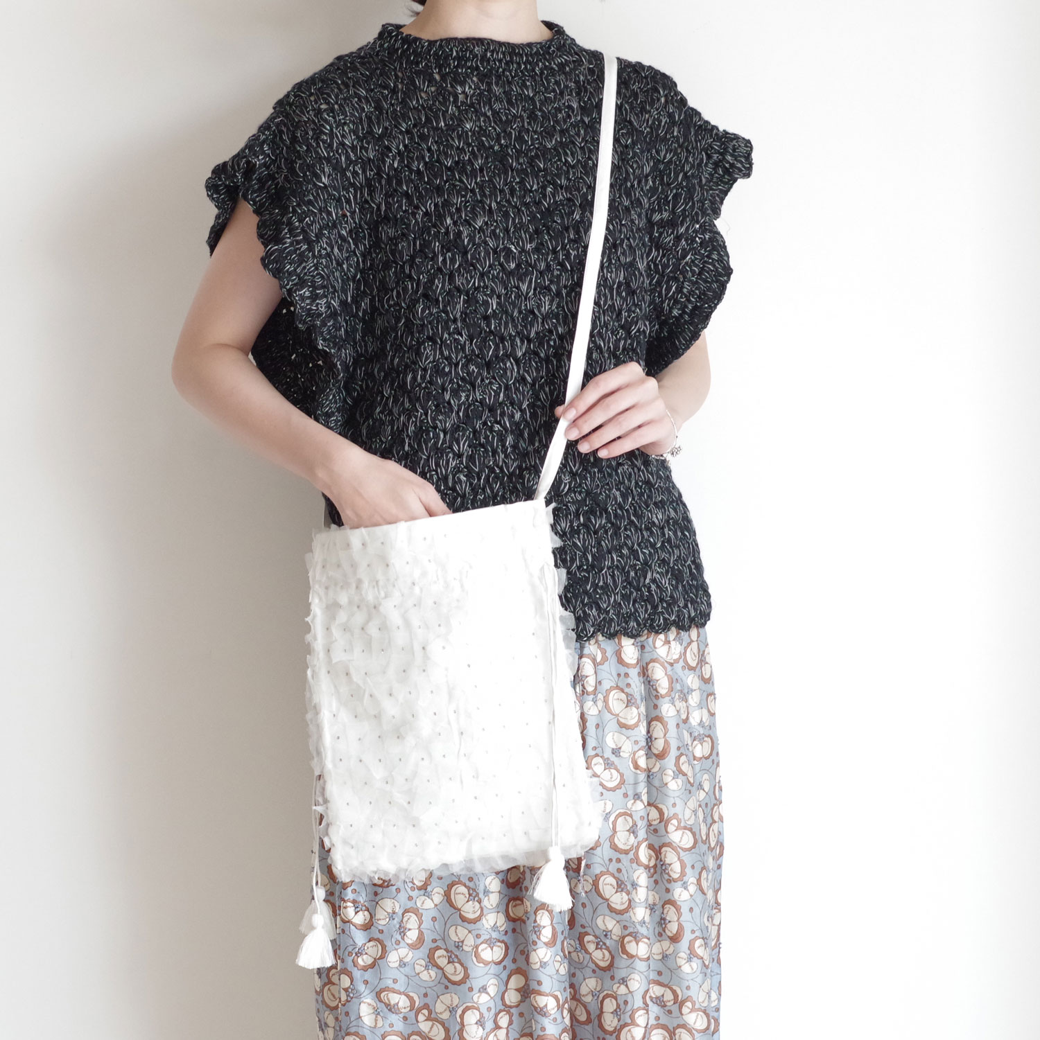 BUNON �֥Υ� : Organdy Shoulder Bag �������󥸡����������Хå�