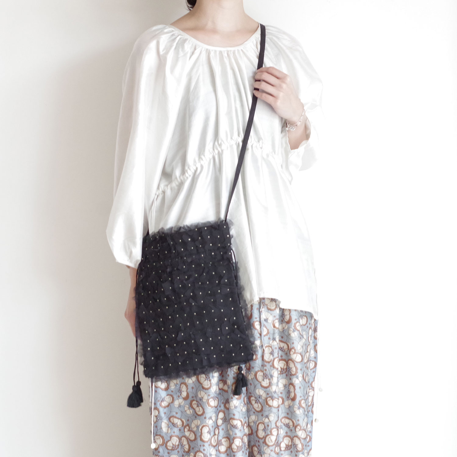 BUNON �֥Υ� : Organdy Shoulder Bag �������󥸡����������Хå�