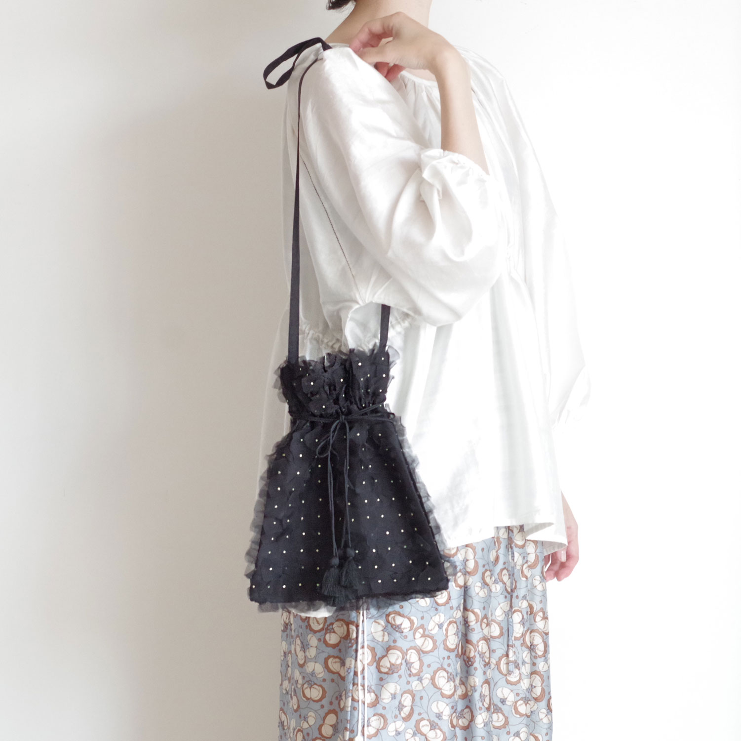 BUNON �֥Υ� : Organdy Shoulder Bag �������󥸡����������Хå�