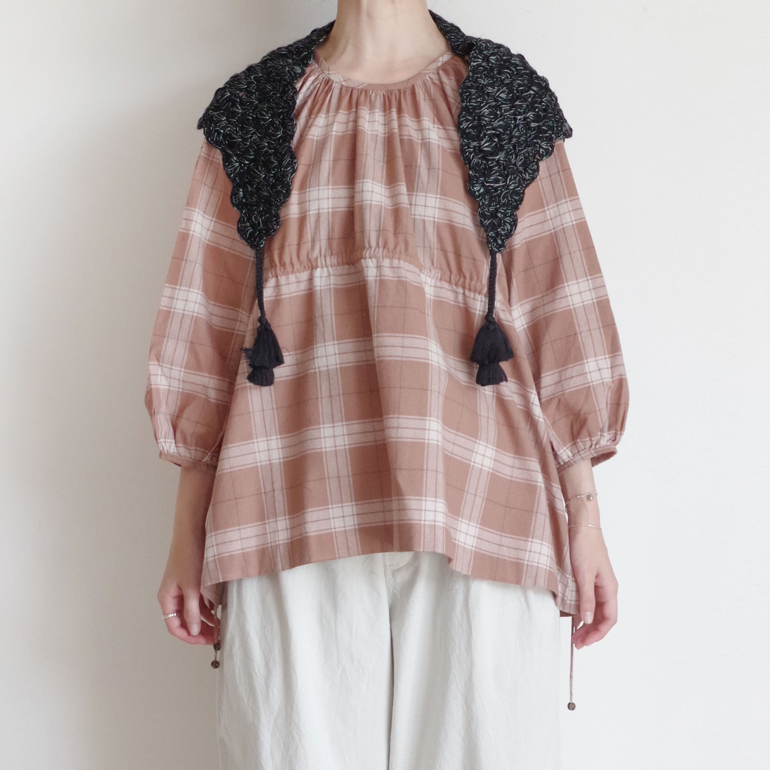 RiN　BUNON 25AW 新作ハンドクロシェスカーフ　新品　未使用 BUNON ブノン : Hand Crochet Scarf ハンドクロシェスカーフ | BUNON