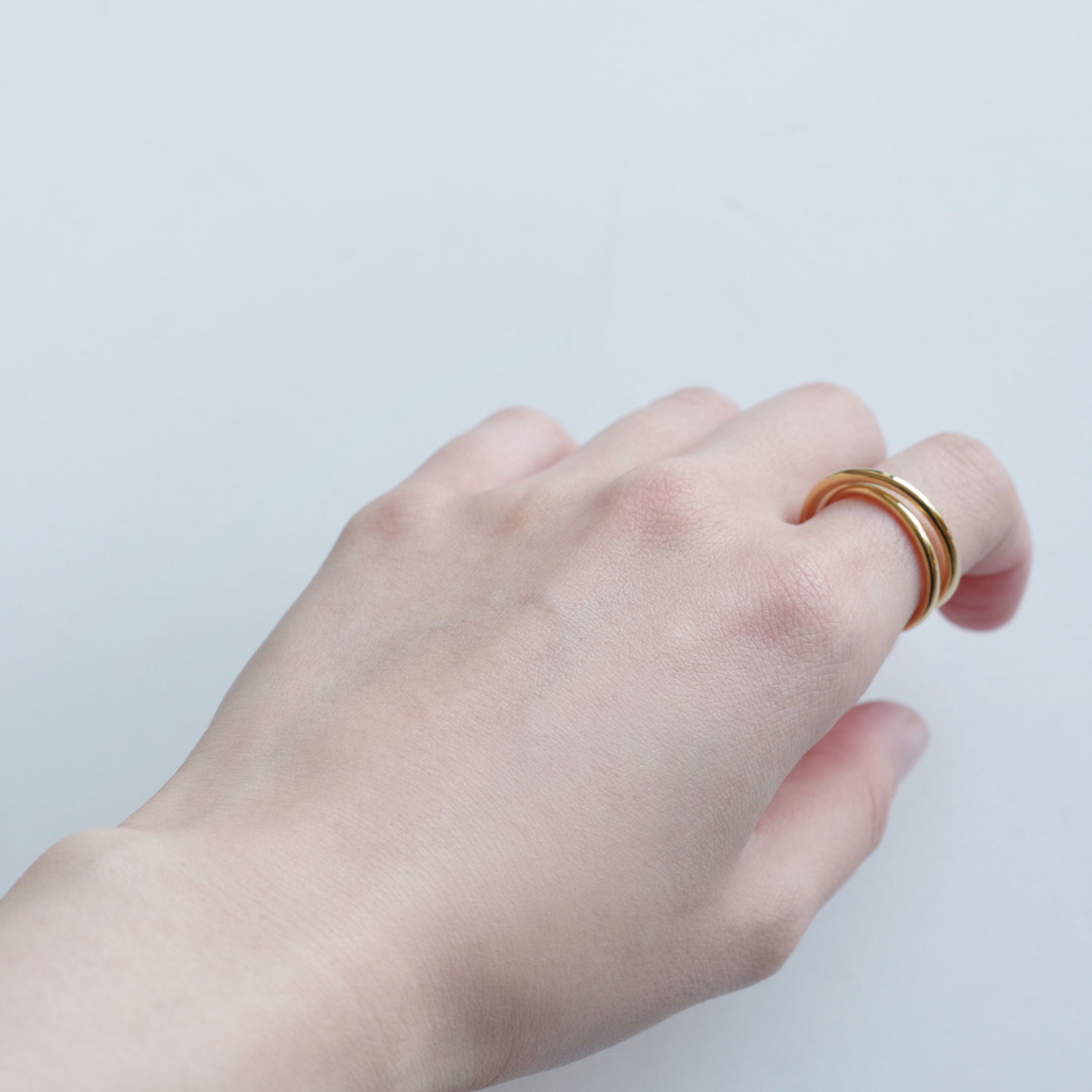 ALT ����� : 2.0 double spiral ring ��� (gold vermeil)