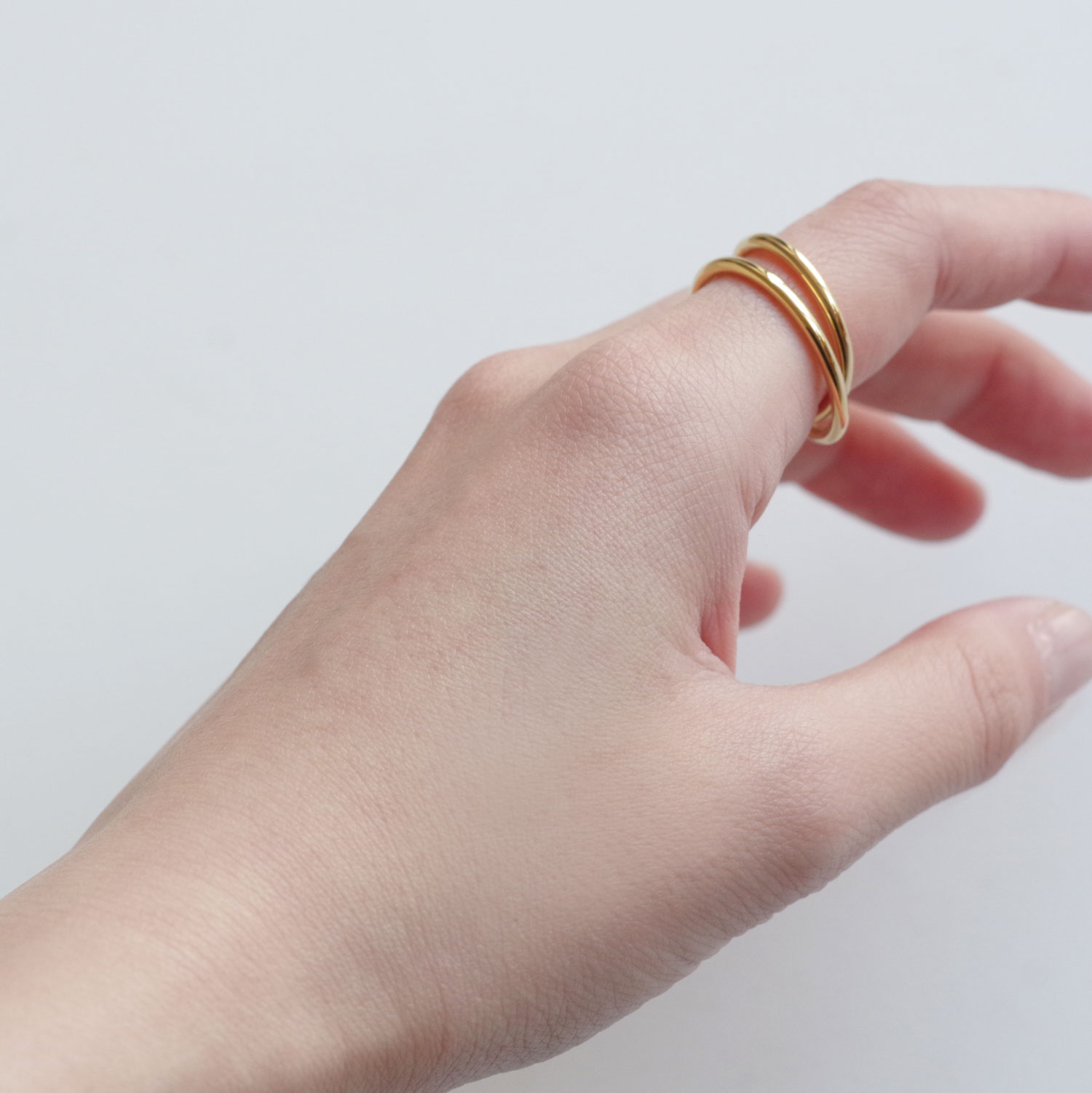 ALT ����� : 2.0 double spiral ring ��� (gold vermeil)