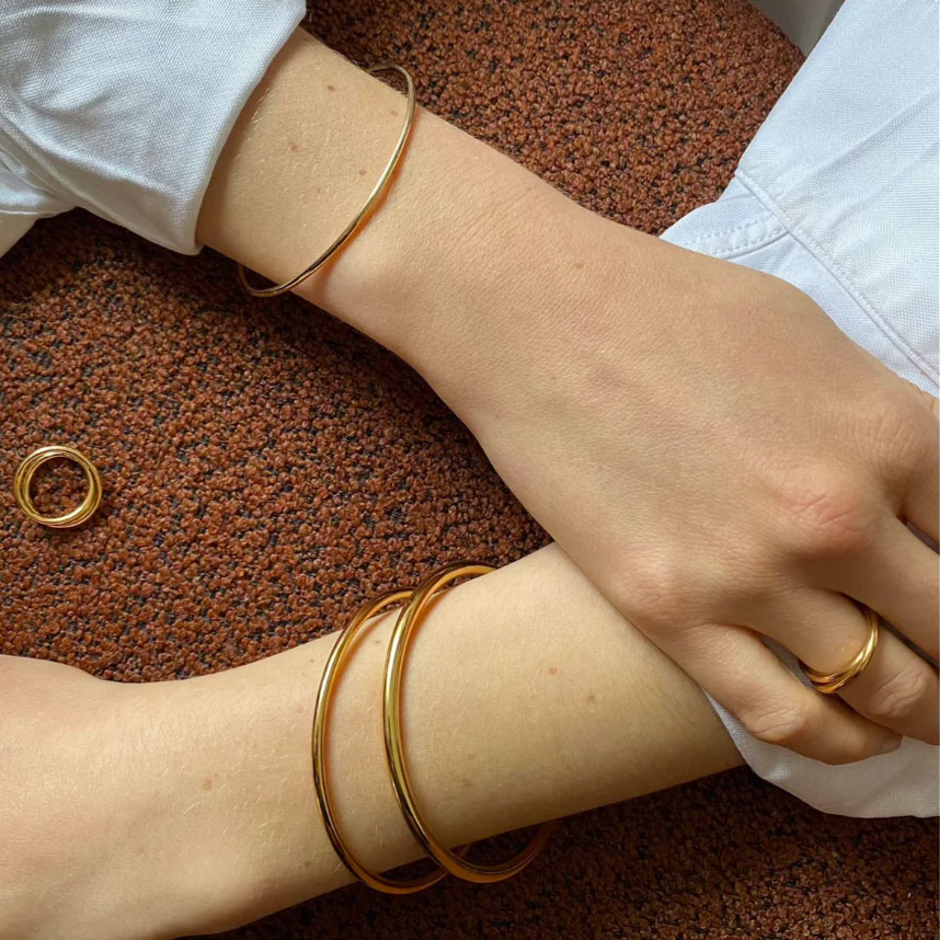 ALT ����� : 2.0 double spiral ring ��� (gold vermeil)