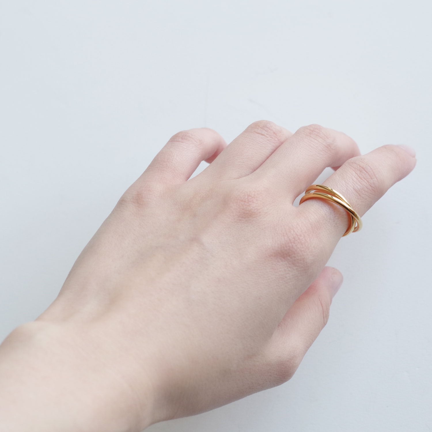 ALT ����� : 2.0 double spiral ring ��� (gold vermeil)