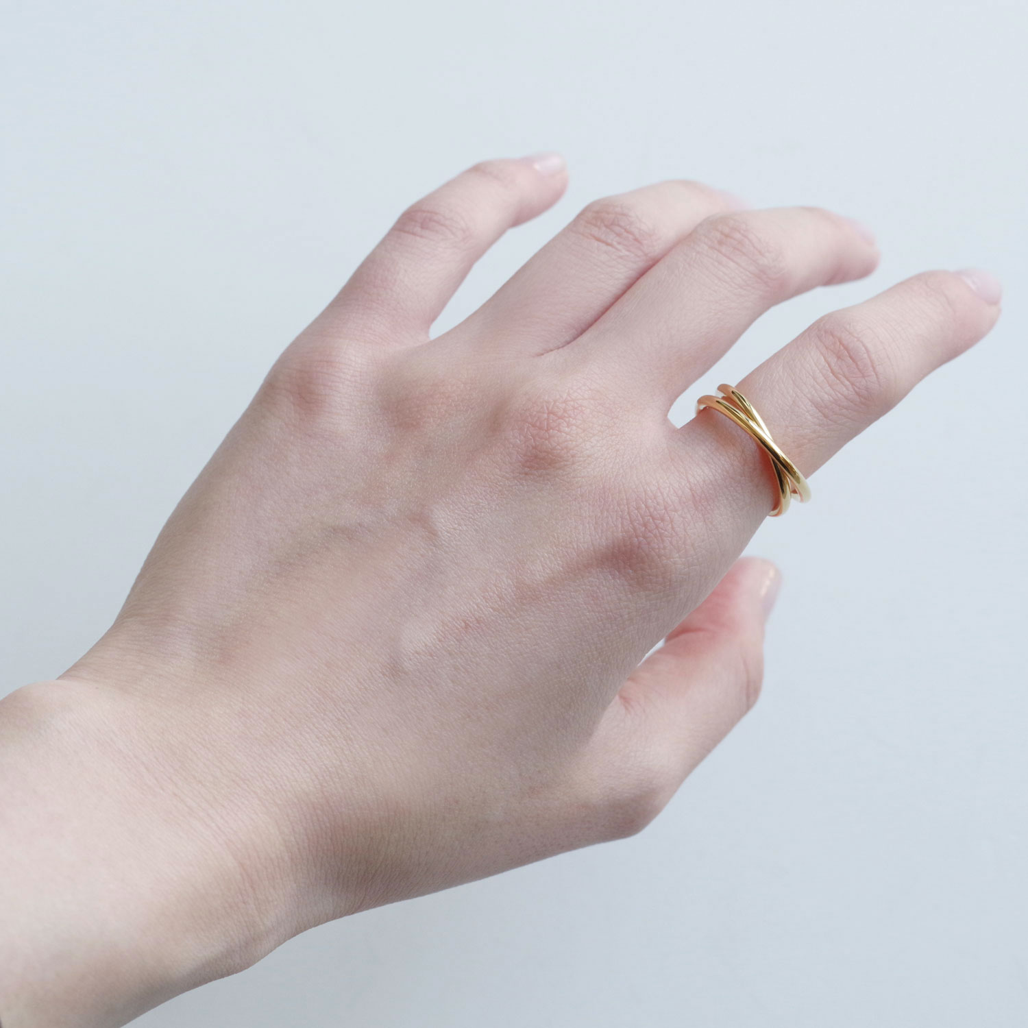 ALT ����� : 2.0 double spiral ring ��� (gold vermeil)