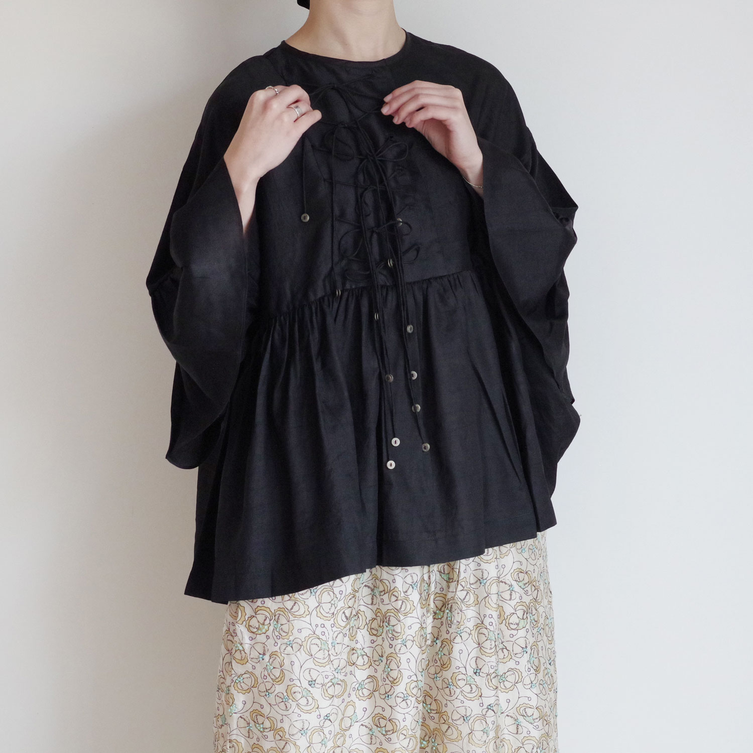 BUNON ֥Υ : Wide Sleeve Ribbon Blouse 륯磻ɥ꡼֥֥饦