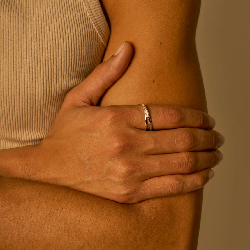 ALT ����� : 2.0 double spiral ring ��� (sterling sivler)