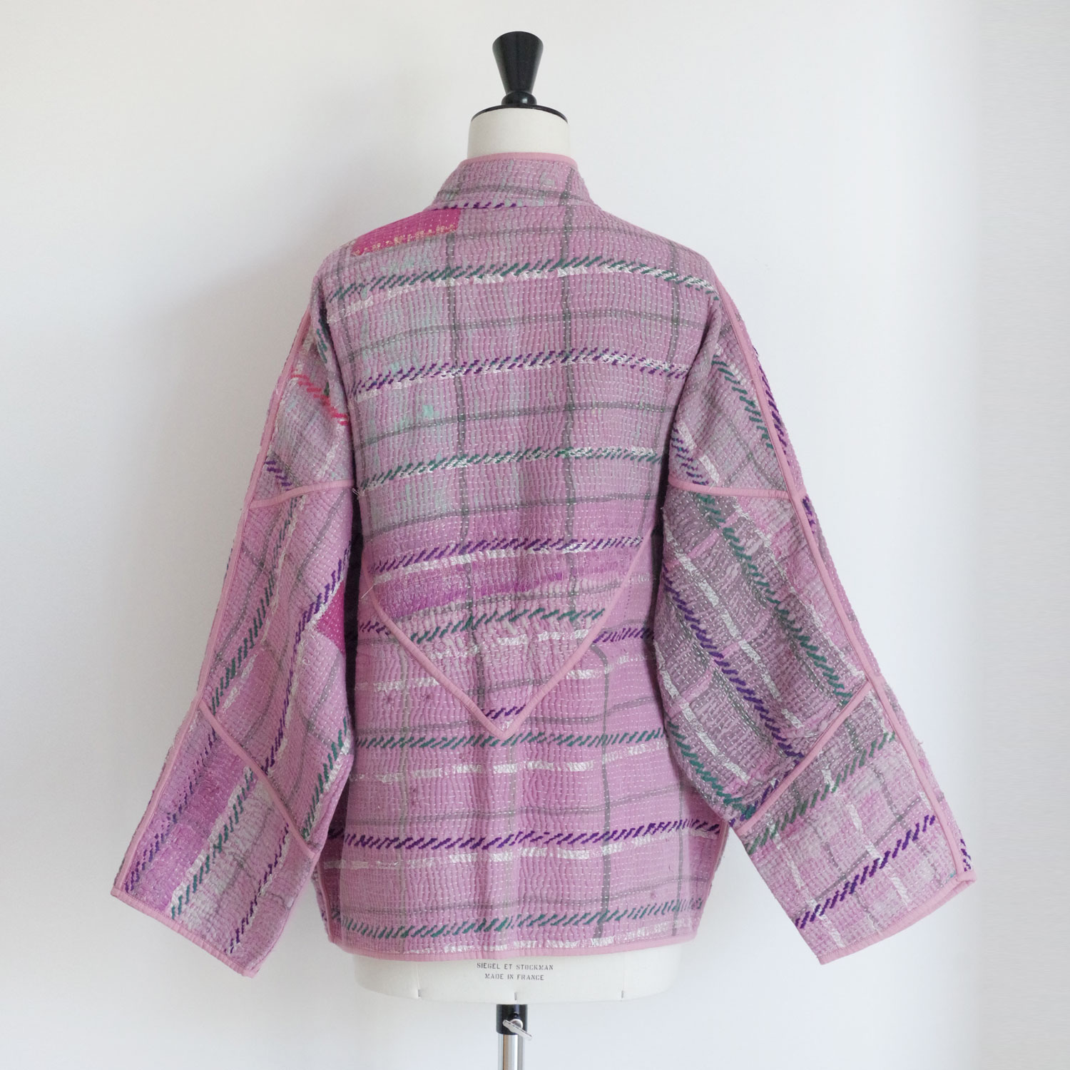 NAMAI �ʥޥ���THE LADHIYA QUILTED PATCHWORK KANTHA JACKET ��С����֥륫�󥿥���ȥ��㥱�å�