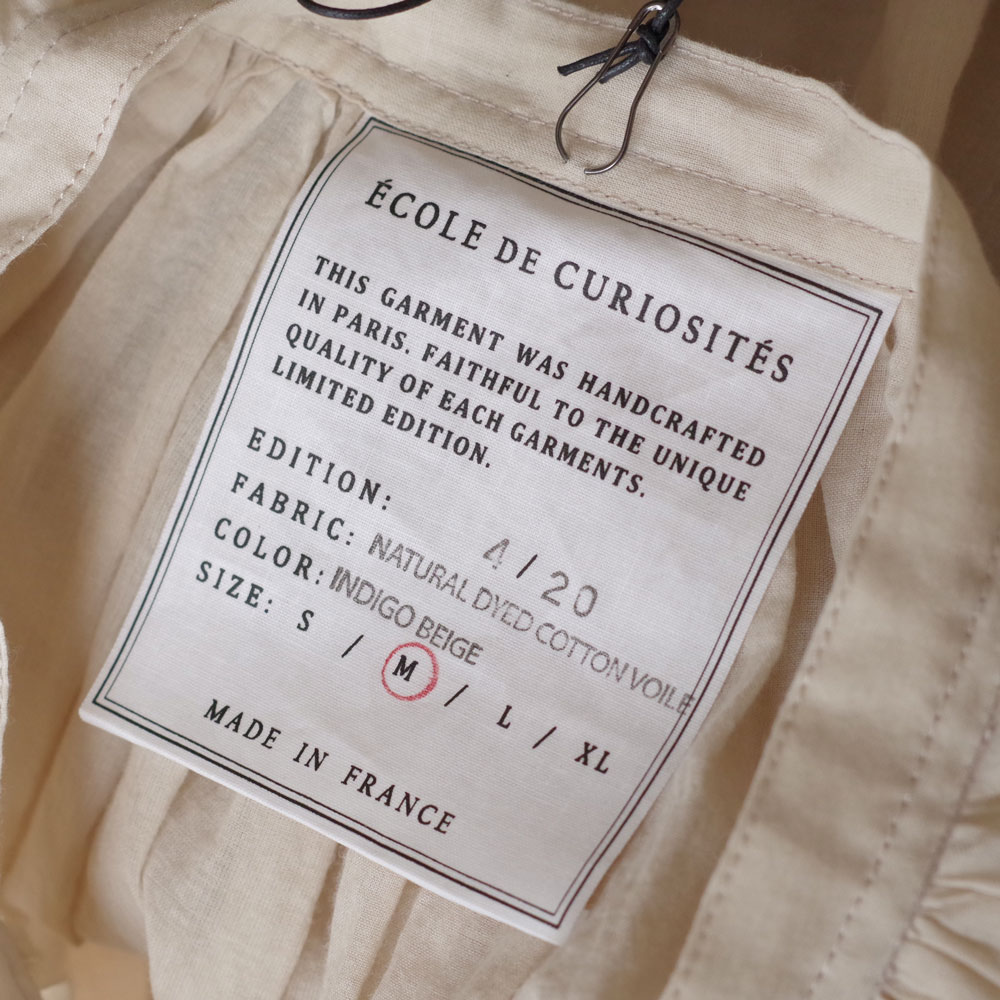 ECOLE DE CURIOSITES ��������ɥ���ꥪ���� : BETTY ���㥶���֥饦�� (Indigo beige/LIMITED)