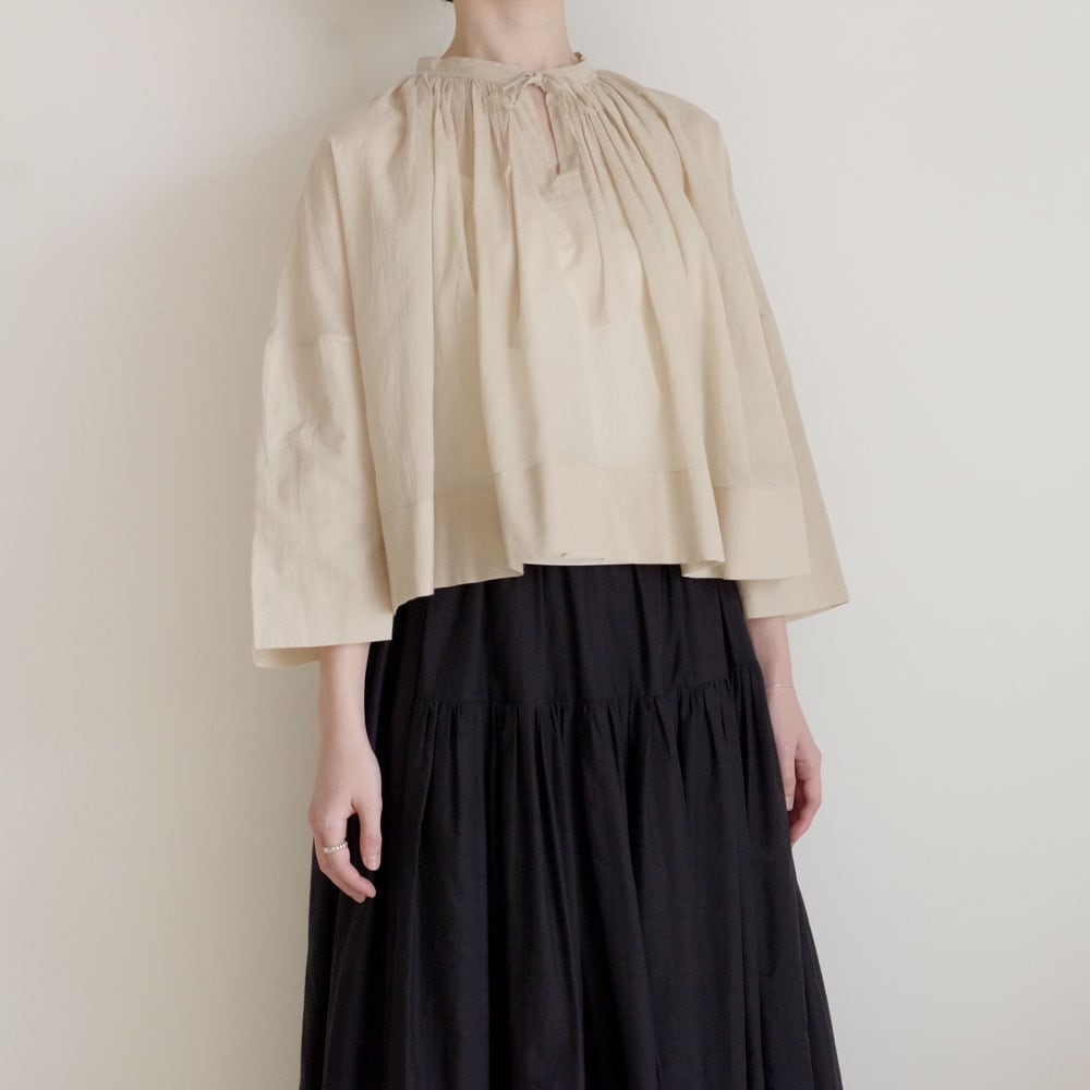 ECOLE DE CURIOSITES ��������ɥ���ꥪ���� : BETTY ���㥶���֥饦�� (Indigo beige/LIMITED)