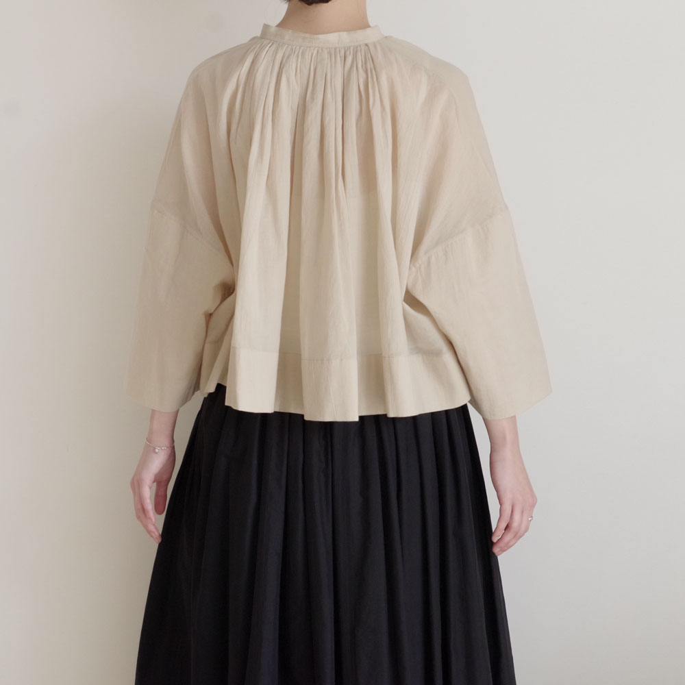 ECOLE DE CURIOSITES ��������ɥ���ꥪ���� : BETTY ���㥶���֥饦�� (Indigo beige/LIMITED)