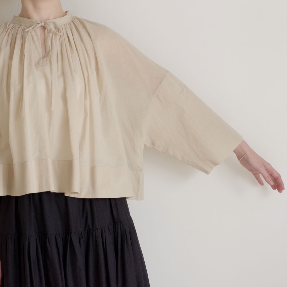 ECOLE DE CURIOSITES ��������ɥ���ꥪ���� : BETTY ���㥶���֥饦�� (Indigo beige/LIMITED)