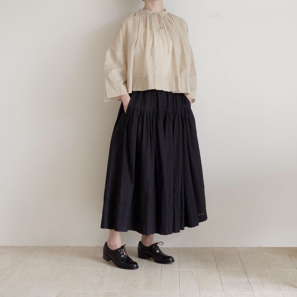 ECOLE DE CURIOSITES ��������ɥ���ꥪ���� : BETTY ���㥶���֥饦�� (Indigo beige/LIMITED)