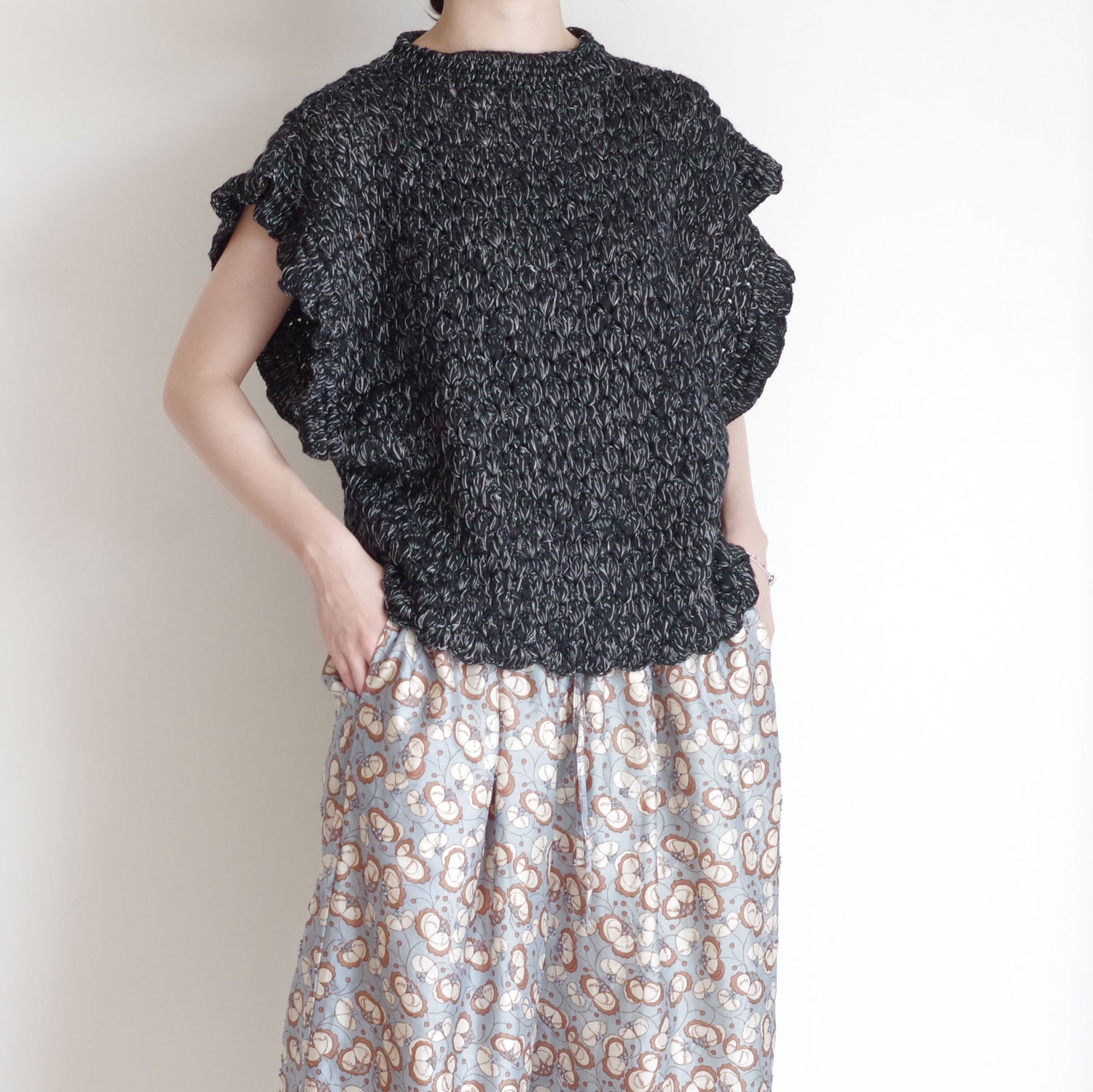 BUNON �֥Υ� : Hand Crochet Gilet �ϥ�ɥ�����������